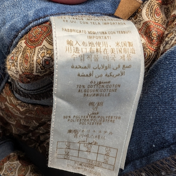 GUESS /MARCIANO BLUE PALLAZO JEANS SIZE 26 - Picture 7 of 7